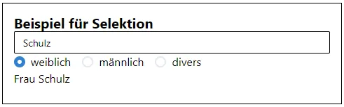 selection example